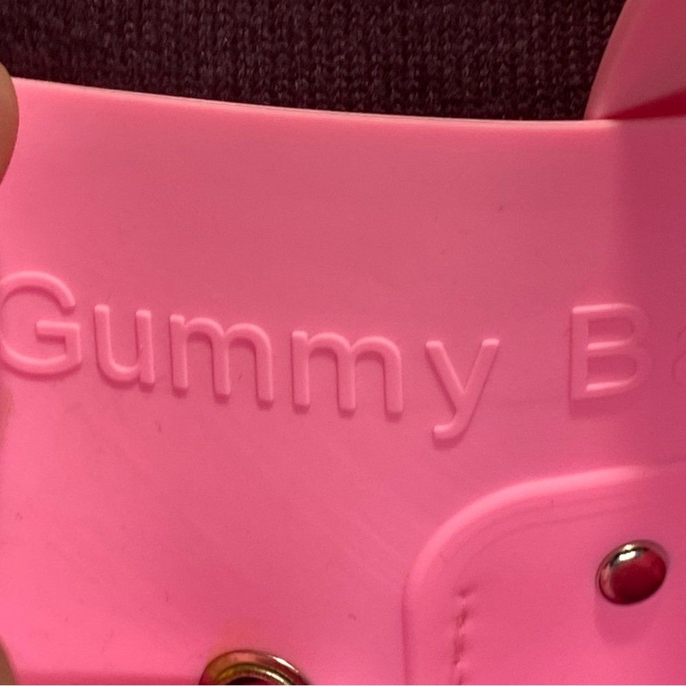 Hot Pink Backpack with Drawstring Closure and Smooth Finish - Picture 3 of 8